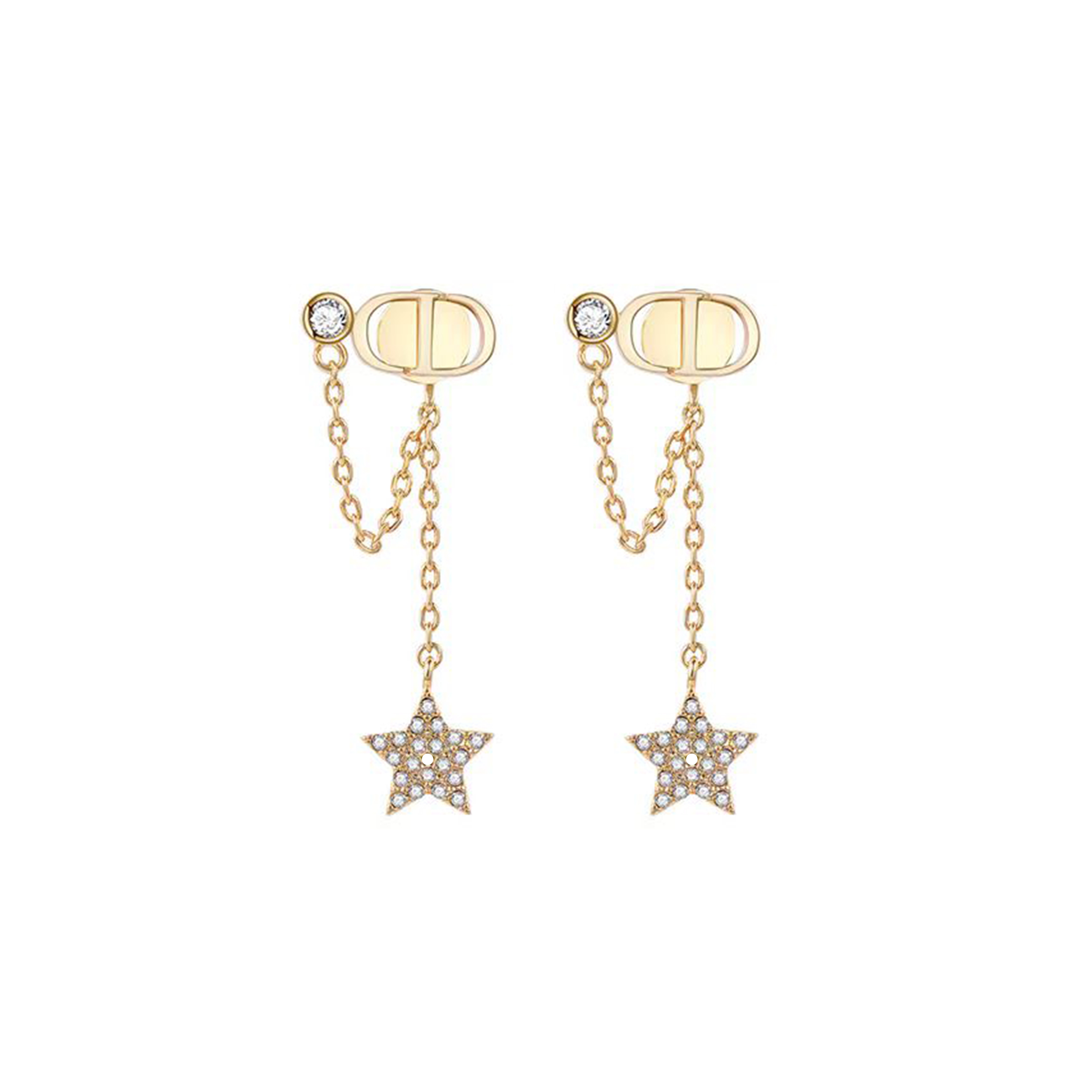 DIOR PETIT CD EARRINGS E282PMTCY_D301